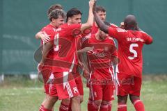 Kreisklasse - Saison 2024/25- Türkisch SV Ingolstadt - FC Gelbelsee-  - Baha Asici rot Türkisch - jubel - schiesst ein Tor  - XXXXX - Foto: Meyer Jürgen