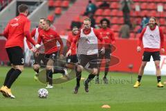 3. Fußball-Liga - Saison 2020/2021 - FC Ingolstadt 04 - FC Viktoria Köln - Die Spieler auf dem Spielfeld zum warm machen - Beister Maximilian (#11,FCI) - Foto: Meyer Jürgen