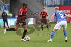 3. Liga - Hansa Rostock - FC Ingolstadt 04 - Caniggia Ginola Elva (14, FCI) Simon Rhein (5 Rostock)