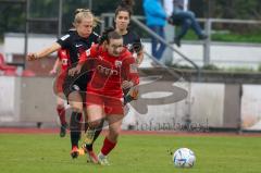 2. Fußball-Liga - Frauen - Saison 2022/2023 - FC Ingolstadt 04 - RB Leipzig - Vidovic Paula (Nr.11 - FC Ingolstadt 04 ) - Graf Luca-Marie schwarz Leipzig - Foto: Meyer Jürgen