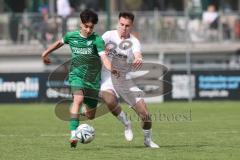 Bezirksliga - Saison 2024/25 - FC Gerolfing - SV Waldeck-München - Ahmet Altay (Nr.25 - FC Gerolfing) - Simon Airapetian weiss Waldeck - Foto: Meyer Jürgen