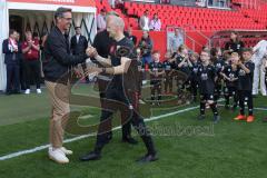 3. Liga - Saison 2024/25 - FC Ingolstadt 04 - SV Wehen Wiesbaden - Verabschiedung  - Karl Meier - Luca Schuster - XXXXX - Foto: Meyer Jürgen
