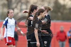 2. Bundesliga Frauen - Saison 2023/24 - FC Ingolstadt 04 Frauen - HSV Fr.1 - Anna-Lena Fritz (Nr.19 - FCI) schiesst den 2:2 Ausgleichstreffer - jubel  - Katharina Reikersdorfer (Nr.20 - FCI) - Foto: Meyer Jürgen