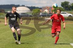 Bezirksliga - Saison 2024/25- TSV Gaimersheim - FC Fatih Ingolstadt - Quendrin Hoti schwarz Gaimersheim - Eduard Hardok rot Fatih - Foto: Meyer Jürgen