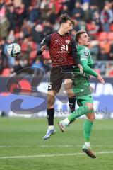 3. Liga; FC Ingolstadt 04 - 
SV Sandhausen; Arian Llugiqi (25, FCI) Göttlicher Felix (21 SVS)