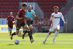 3. Liga - FC Ingolstadt 04 - FSV Zwickau - Merlin Röhl (34, FCI) Drinkuth Felix (7 Zwickau)