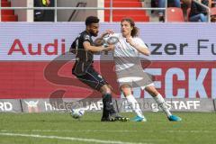 3. Liga; FC Ingolstadt 04 - SC Verl; Tim Civeja (8, FCI) Tugbenyo Jesse (23 Verl)