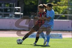 *** 2. Bundesliga Frauen - Saison 2025/26 - FC Ingolstadt 04 Frauen - Victoria Berlin - Leonie Haberäcker (Nr.27 - FC Ingolstadt Frauen I) - Aydin Leyila blau Berlin - Foto: Meyer Jürgen