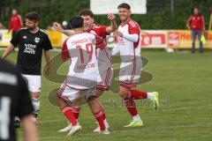 Kreisklasse - Saison 2024/25- Türk SV Ingolstadt - SV Stammham-  -  Der 0:2 Führungstreffer durch - Enis Kuqanaj weiss Türkisch per Fallrückzieher - jubel  - Foto: Meyer Jürgen