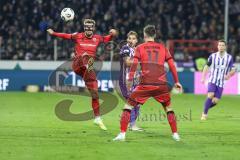 3. Liga; VfL Osnabrück - FC Ingolstadt 04; Yannick Deichmann (20, FCI) Schumacher Kevin (13 VFL) Max Besuschkow (17, FCI)