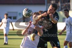 Landesliga - Saison 2026/27 - SV Manching - VFR Neuburg - Daniel Schweiger (Nr.11 - SV Manching) - Krzyzanowski Nikolai weiss Neuburg - Foto: Meyer Jürgen
