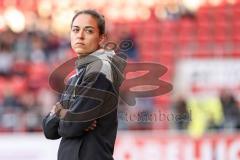 3. Liga; FC Ingolstadt 04 - SV Waldhof Mannheim; vor dem Spiel Cheftrainerin Sabrina Wittman (FCI)