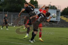 Bayernliga Süd - Saison 2022/2023 - FC Ingolstadt 04 - SV Erlbach - Krupa Jeroen (Nr.17 - Fc Ingolstadt 04 II) - Benjamin Schlettwagner #6 Erblach - Foto: Meyer Jürgen