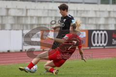 2. Fußball-Liga - Frauen - Saison 2022/2023 - FC Ingolstadt 04 - FFC Turbine Potsdam II - Anna Petz (Nr.16 - FCI Frauen) - Woelki Amelie rot #7 Potsdam - Foto: Meyer Jürgen