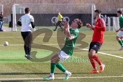 2024_2_17 - Saison 2023/24 - AUDI-Schanzer Amateur Cup - FC Gerolfing - TV 1861 Ingolstadt - Halbfinale 2 - Timo Kraus grün Gerolfing -  nach einer vergebenen Torchance - enttäuscht - XXXXX - Foto: Meyer Jürgen