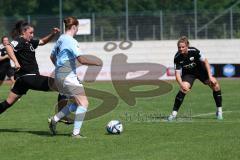 2. Fußball-Liga - Frauen - Saison 2023/2024 - FC Ingolstadt 04 - SG 99 Andernach - Katharina Schmittmann (Nr.26 - FCI Frauen) - Leonie Stöhr (Nr.9 - Andernach) - Foto: Meyer Jürgen