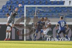 2.BL; Karlsruher SC - FC Ingolstadt 04; Torwart Robert Jendrusch (1, FCI) #rettet Wanitzek Marvin (10 KSC) Goller Benjamin (14 KSC) Dominik Franke (3 FCI) Visar Musliu (16, FCI)