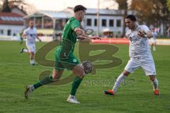 Bezirksliga - Saison 2023/24 - SV Manching - SK Srbija München - Fabian Neumayer (Nr.9 - SV Manching) - Todorovic Kevin weiss Srbija München - Foto: Meyer Jürgen