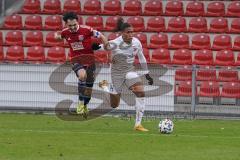 3. Liga - SpVgg Unterhaching - FC Ingolstadt 04 - Caniggia Ginola Elva (14, FCI) Schwabl Markus (23 SpVgg)