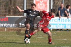 Kreisklasse - Saison 2024/25- Türkisch SV Ingolstadt - TSV Gaimersheim II - Daniel Marxreiter schwarz Gaimersheim - Josip Kujundzic rot Türkisch - Foto: Meyer Jürgen
