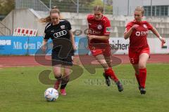 2. Fußball-Liga - Frauen - Saison 2022/2023 - FC Ingolstadt 04 - FFC Turbine Potsdam II - Leni Fohrer (Nr.15 - FCI Frauen) -  König Ami rot Potsdam #2- Brockman Joy #13 rot Potsdam - Foto: Meyer Jürgen