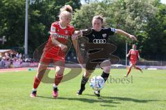 2. Fußball-Liga - Frauen - Saison 2022/2023 - FC Ingolstadt 04 - FCB München II - Andrea Heigl (Nr.5 - FCI Frauen) - Gaißer Fiona rot München - Foto: Meyer Jürgen