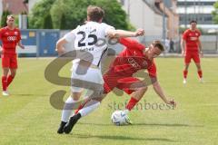 Bayernliga Nord - Saison 2023/24 - FC Ingolstadt 04 II - TSV Abtswind - Fabio Riedl (Nr.24 - FCI) - Gutheil Florian weiss Abtswind - Foto: Meyer Jürgen