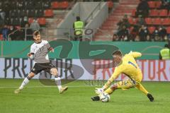 U 21-Länderspiel Deutschland – San Marino; Tor Jubel Treffer Jan Thielmann (17 GER) 4:0 Marco De Angelis (1 SM)