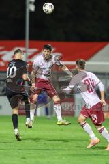 3. Liga; FC Viktoria Köln - FC Ingolstadt 04; Zweikampf Kampf um den Ball Linus Rosenlöcher (19, FCI) Otto David (10 VK) Gustav Christensen (24, FCI)