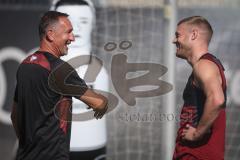 3. Liga - Saison 2026/27 - 1. Trainingseinheit mit Achim Beierlorzer - Cheftrainer Achim Beierlorzer (FCI) - Lars Lokotsch (Nr.13 - FCI) - Foto: Meyer Jürgen