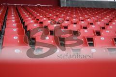 2.BL; FC Ingolstadt 04 - Hannover 96; leere Ränge, Corona Regeln Geisterspiel