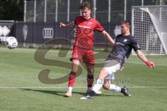 * Testspiel - Saison 2025/26 - FC Ingolstadt 04 - FSV Zwickau - Frederic Christensen (Nr.11 - FC Ingolstadt 04) - Sonny Ziemer (Nr.25 - FSV Zwickau) - Foto: Meyer Jürgen