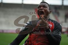 3. Liga - Saison 2026/27 - FC Ingolstadt 04 - SV Wehen Wiesbaden - Obed Ugondu (Nr.17 - FCI) mit dem 2:2 Ausgleichstreffer - jubel  - Foto: Meyer Jürgen