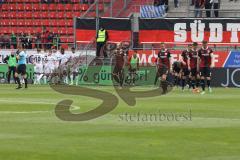 2. Fußball-Liga - Saison 2021/2022 - FC Ingolstadt 04 - Hamburger SV -Der 0:2 Führungstreffer durch Sebastian Schonlau (#4 HSV) - jubel - Dejan Stojanovic Torwart (#39 FCI) -  Foto: Meyer Jürgen