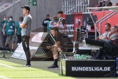 2.BL; FC Ingolstadt 04 - 1. FC Heidenheim; Cheftrainer Roberto Pätzold (FCI) Co-Trainer Thomas Karg (FCI)