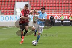 3. Liga - FC Ingolstadt 04 - TSV 1860 München - Stefan Kutschke (30, FCI) Salger Stephan (6, 1860)