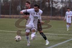 Freundschaftsspiel - Saison 2025/26 - FC Ingolstadt  II - ASV Neumarkt - Muhammed Atak (Nr.2 - FC Ingolstadt II) - Leon Gümpelein schwarz Neumarkt  - Foto: Meyer Jürgen