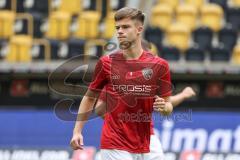 2.BL; Dynamo Dresden - FC Ingolstadt 04, Warmup Jeroen Krupa (3, FCI)