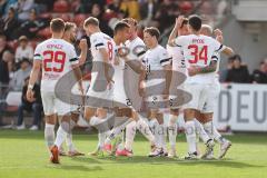 3. Liga; SpVgg Unterhaching - FC Ingolstadt 04; Tor Jubel Treffer Max Dittgen (10, FCI) 0:3, Lukas Fröde (34, FCI) Benjamin Kanuric (8, FCI) Sebastian Grönning (11, FCI) Ryan Malone (16, FCI) Moritz Seiffert (23, FCI) Marcel Costly (22, FCI) David Kopacz 