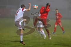 B - Junioren - Bayernliga - U17 - FC Ingolstadt 04 - 1. FC Nürnberg II -  Asoegwu Emmanuele rot FC Ingolstadt - Theinhard Joannes weiss Nürnberg - Foto: Meyer Jürgen