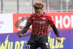 3.Liga - Saison 2022/2023 - FC Ingolstadt 04 -  SV Meppen - Der 3:1 Führungstreffer durch Jalen Hawkins (Nr.20 - FCI)  - jubel - Foto: Meyer Jürgen