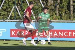 Kreisliga - Saison 2023/2024 - FC Gerolfing - Türk SV Ingolstadt - Altan Calim grün Gerolfing - Adem Ismajli rot Türk SV - Foto: Meyer Jürgen