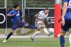 3. Liga; Testspiel; FC Ingolstadt 04 - TSV Rain/Lech, Zweikampf Kampf um den Ball Patrick Schmidt (9, FCI) Stefan Müller (RL)