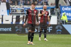 2. Fußball-Liga - Saison 2021/2022 - FC Ingolstadt 04 - Hamburger SV - Thomas Keller (#27 FCI) - Nico Antonitsch (#5 FCI) - Foto: Meyer Jürgen