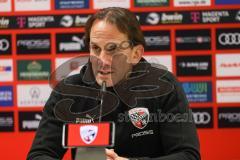 3. Liga; FC Ingolstadt 04 - Erzgebirge Aue; Pressekonferenz Cheftrainer Rüdiger Rehm (FCI)