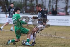 Bezirksliga - Saison 2024/25 - FC Gerolfing - FC Fatih Ingolstadt - Ahmet Altay (Nr.25 - FC Gerolfing) - Dardan Berisha (Nr.5 - FC Fatih) - Foto: Meyer Jürgen