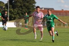 Bezirksliga - Saison 2025/26- TSV Gaimersheim - SVA Palzing - Nico von Swiontek Brzezinski (Nr.17 - TSV Gaimersheim) - Tobias Wirth grün Palzing  - Foto: Meyer Jürgen