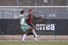 Bayernliga Nord - Saison 2024/25 - FC Ingolstadt 04 II - DJK Ammerthal - Din Alajbegovic (Nr.20 - FCI U21) - Vitus Zimmermann blau Ammerthal - Foto: Meyer Jürgen