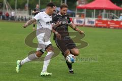 Bezirksliga - Saison 2025/26- TSV Gaimersheim - TSV Rohrbach - Domenic Raimann (Nr.32 - TSV Gaimersheim) - Alexander Huber schwarz Rohrbach - Foto: Meyer Jürgen