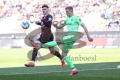 2.BL; FC Ingolstadt 04 - SV Sandhausen; Thomas Keller (27, FCI) Zhirov Aleksandr (2 SVS)